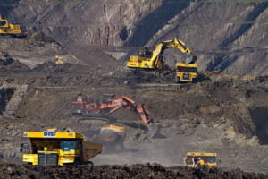 Roboty górnicze - praca w kopalni